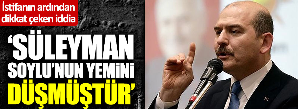 CHP'li Engin Altay: "Süleyman Soylu'nun yemini düştü"