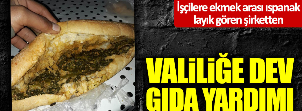 İşçisine ekmek arası ıspanak layık gören Bayburt Grubu'ndan Trabzon Valiliği'ne 2 tır gıda yardımı