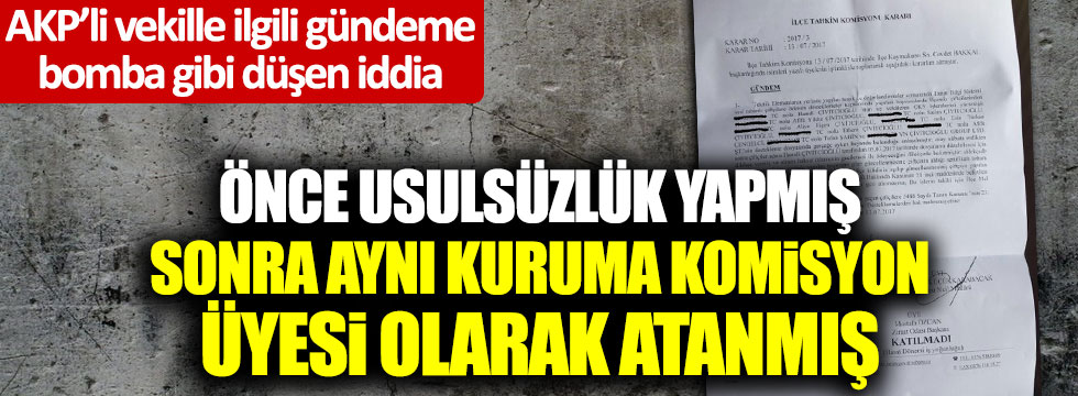 AKP Çankırı Milletvekili Salim Çivitçioğlu ile ilgili bomba iddia