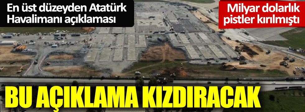 DHMİ’den Atatürk Havalimanı açıklaması: Kırılan pistler ömrünü tamamladı