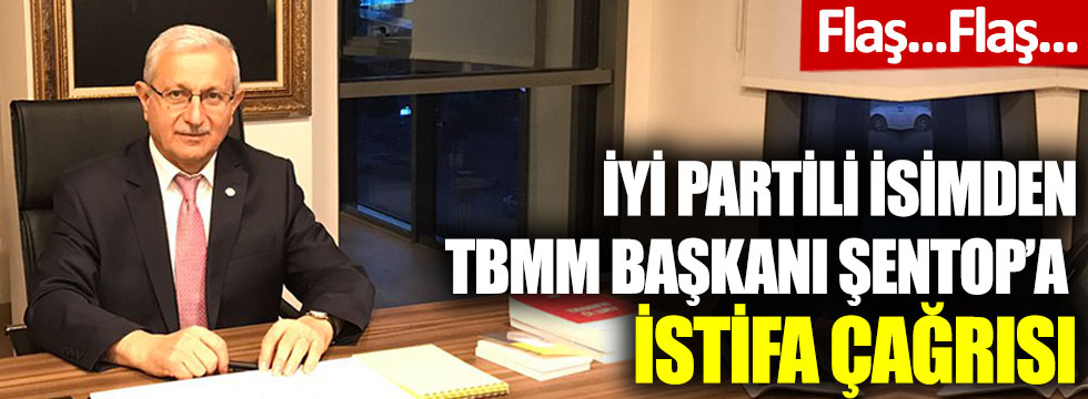 İYİ Partili isimden TBMM Başkanı Şentop'a istifa çağrısı