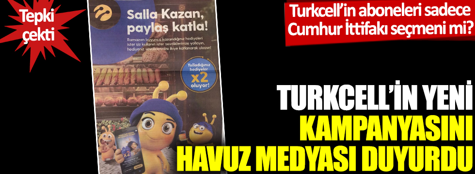 Turkcell yeni kampanyasını  havuz medyasından duyurdu