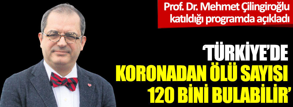 Prof. Dr. Mehmet Çilingiroğlu: "Türkiye'de korona virüsten ölü sayısı 120 bini bulabilir"