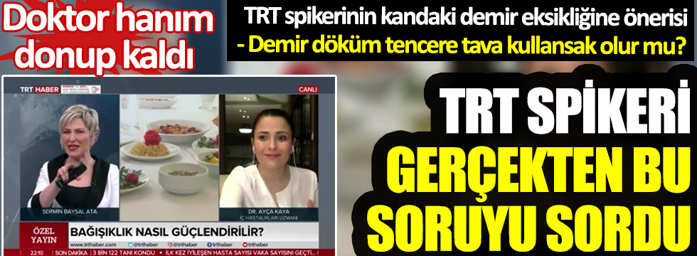TRT spikeri gerçekten bu soruyu sordu! Doktor hanım canlı yayında donup kaldı