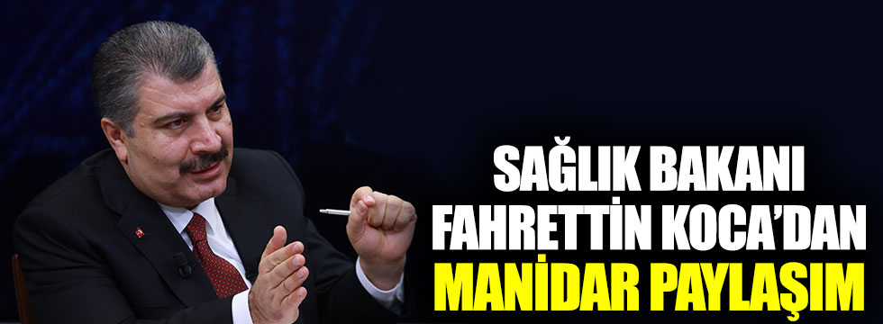 Sağlık Bakanı Fahrettin Koca'dan manidar paylaşım