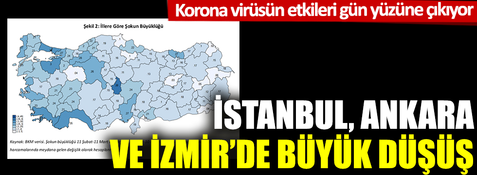 Koronanın etkileri gün yüzüne çıkıyor: İstanbul, Ankara ve İzmir'de büyük düşüş