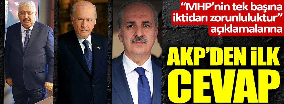 Devlet Bahçeli'nin "MHP iktidarı zorunluluktur" sözlerine AKP'den ilk cevap!