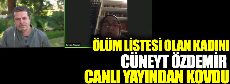 Ölüm listesi olan kadını Cüneyt Özdemir canlı yayından kovdu