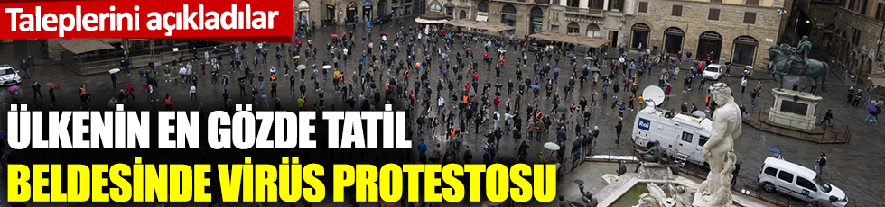 İtalya'da hükümetin korona virüs tedbirleri protesto edildi