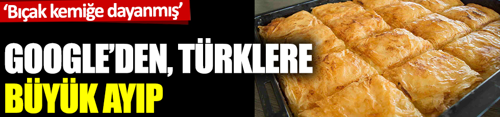 Google'den Türklere büyük ayıp: Bıçak kemiğe dayanmış