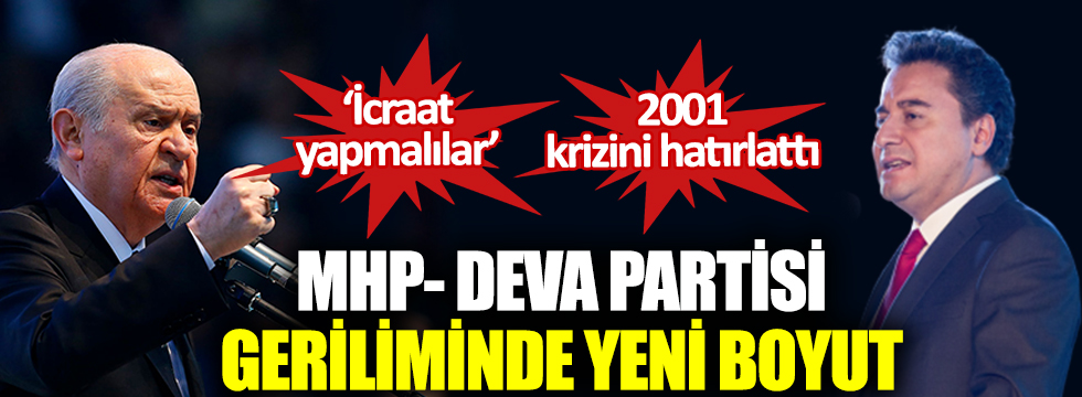 MHP- DEVA Partisi geriliminde yeni boyut