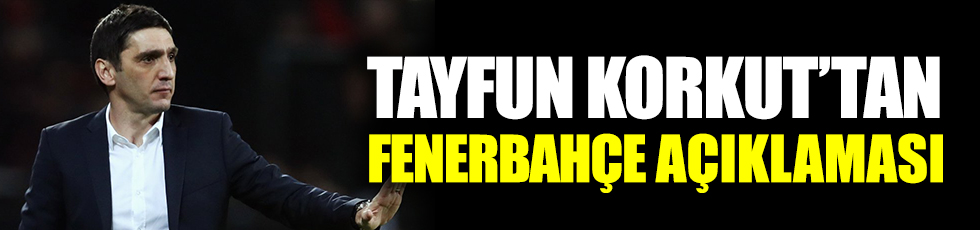 Tayfun Korkut'tan Fenerbahçe açıklaması