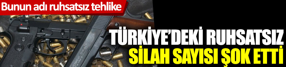 Bunun adı ruhsatsız tehlike: Türkiye'deki ruhsatsız silah sayısı şok etti!