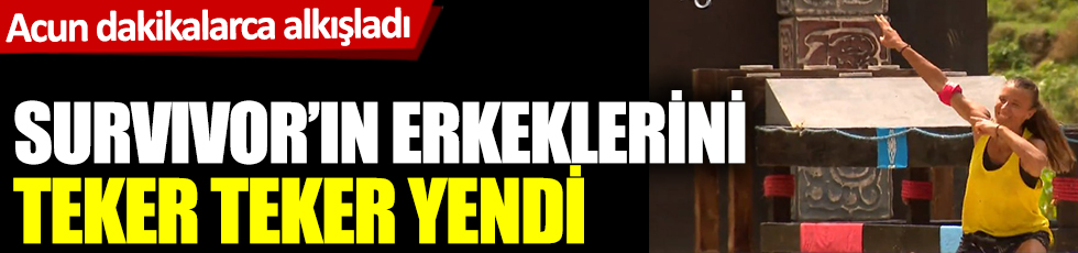 Acun dakikalarca alkışladı. Survivor'ın erkeklerini teker teker yendi