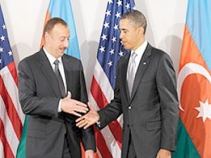 Obama ile Aliyev biraraya geldi