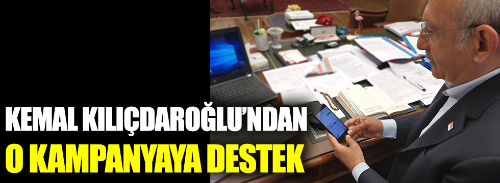 Kemal Kılıçdaroğlu'ndan Beşiktaş'ın kampanyasına destek