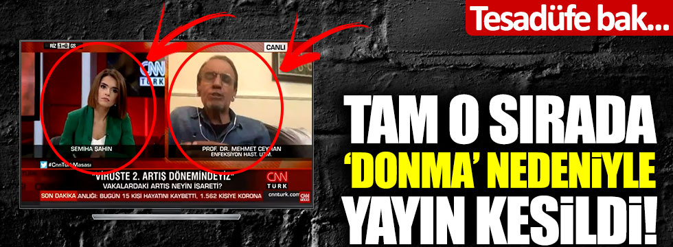 CNN Türk'te büyük tesadüf! Tam o sırada 'donma' nedeniyle yayın kesildi