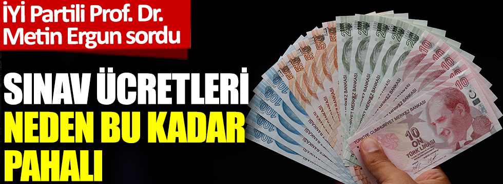 İYİ Partili Prof. Dr. Metin Ergun sordu: Sınav ücretleri neden bu kadar pahalı