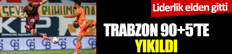 Alanyaspor - Trabzonspor maç sonucu: 2-2