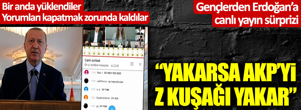 Z kuşağından Tayyip Erdoğan'a canlı yayın sürprizi: #OyMoyYok Twitter yıkıldı...