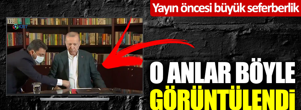 Tayyip Erdoğan'ın YKS yayını öncesi büyük seferberlik! O anlar böyle görüntülendi
