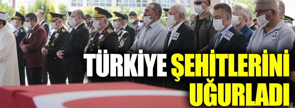 Türkiye şehitlerini uğurladı