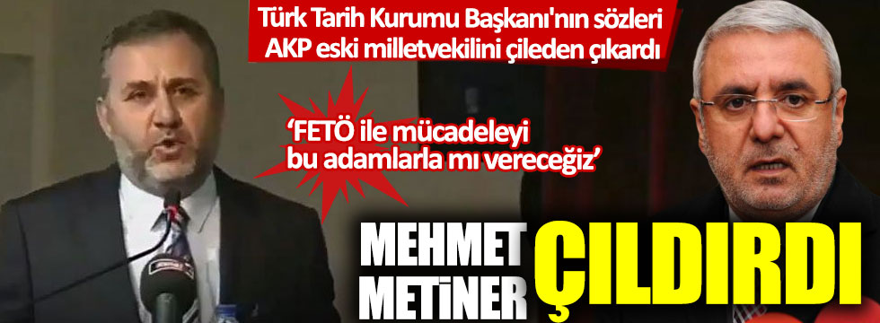 Türk Tarih Kurumu Başkanı'nın sözleri AKP eski milletvekilini çileden çıkardı:  Mehmet Metiner çıldırdı!