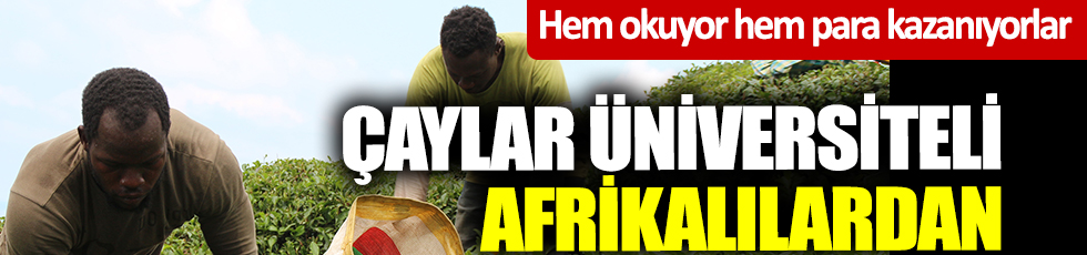 Hem okuyor hem para kazanıyorlar! Çaylar üniversiteli Afrikalılardan