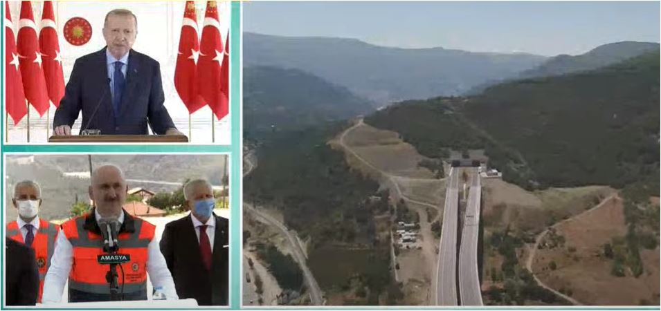 Cumhurbaşkanı Erdoğan,  Amasya Çevre Yolu Açılışı'nda konuştu