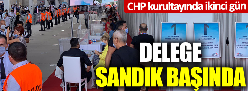 CHP 37. kurultayında ikinci gün: Delege, Parti Meclisi üyelerini seçmek için sandık başında