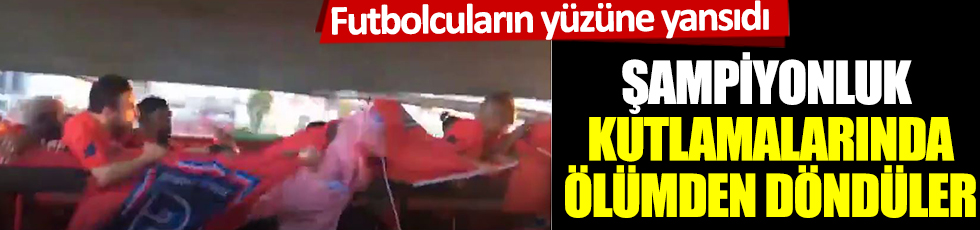 Başakşehir'in şampiyonluk kutlamalarında korkutan anlar: Futbolcular ölümden döndü