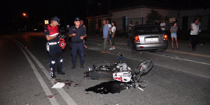 Antalya'da otomobille motosiklet çarpıştı: 1 ölü
