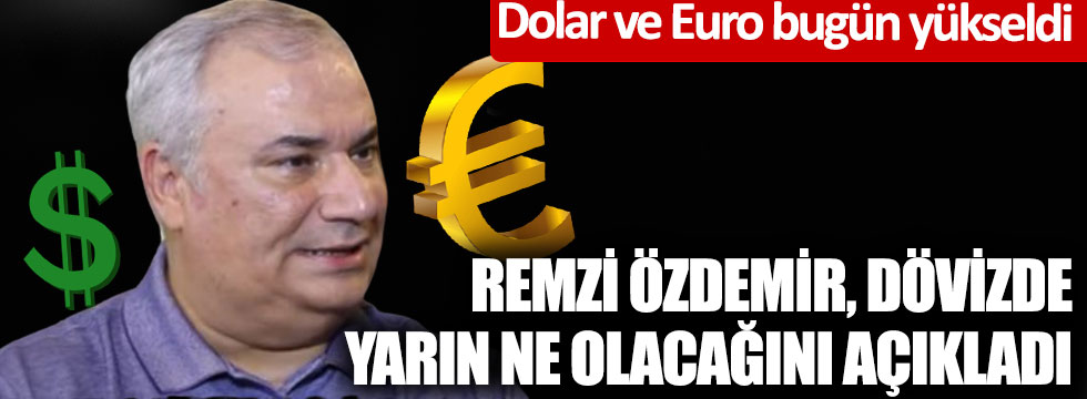 Remzi Özdemir, dövizde yarın ne olacağını açıkladı... Euro ve dolar bugün yükseldi