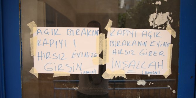Bir yurdum insanı haberi, Apartman sakinlerinden bunaldı kapıya bunu yazdı