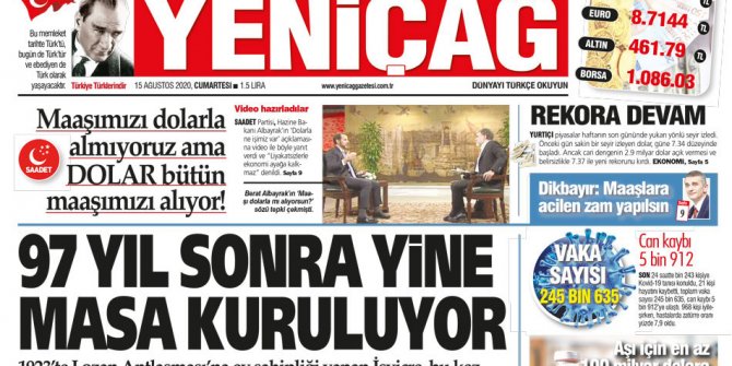 Yeniçağ Gazetesi çok önemli bir sırrı manşetinden açıkladı