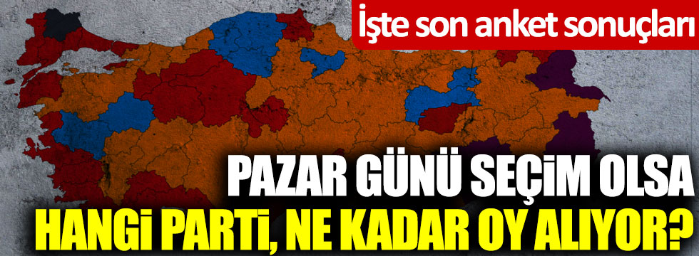 Son anket sonuçlarına göre hangi parti, ne kadar oy alıyor? AK Parti, CHP, MHP, İYİ Parti, Davutoğlu, Babacan...