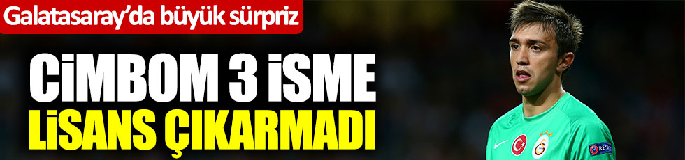 Galatasaray'da Muslera, Linnes ve Ömer Bayram'a lisans çıkarılmadı! İlk yarı oynayamayacaklar