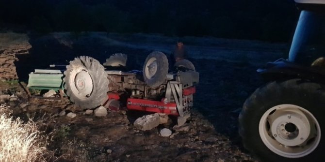 Çankırı’da feci kaza! Devrilen traktörde 1 kişi öldü
