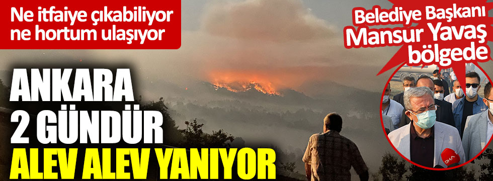 Ankara 2 gündür alev alev yanıyor: Ne itfaiye çıkabiliyor ne hortum ulaşıyor