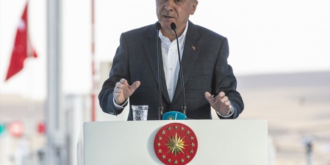 Erdoğan otoyol açılışında konuştu