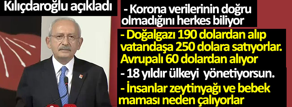 Kılıçdaroğlu'ndan korona verileri hakkında flaş çıkış!