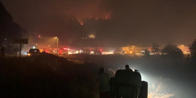 Soma'da orman yangını! Bir mahalle boşaltıldı