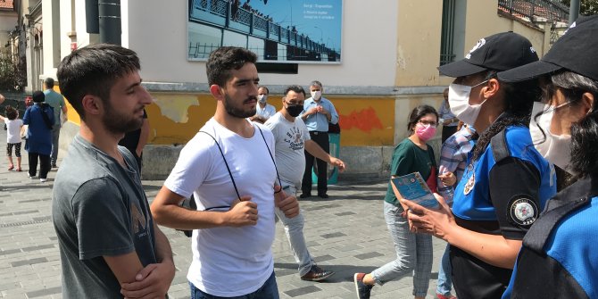 İstiklal Caddesi'nde ceza korkusu maske taktırdı