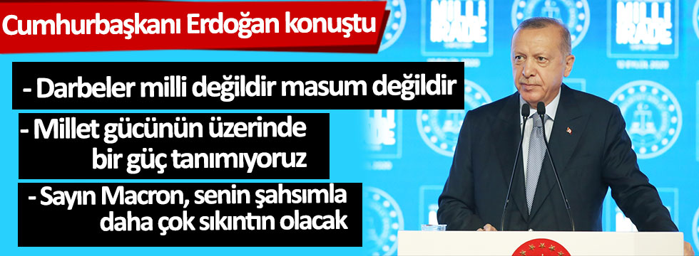 Erdoğan canlı yayında konuştu