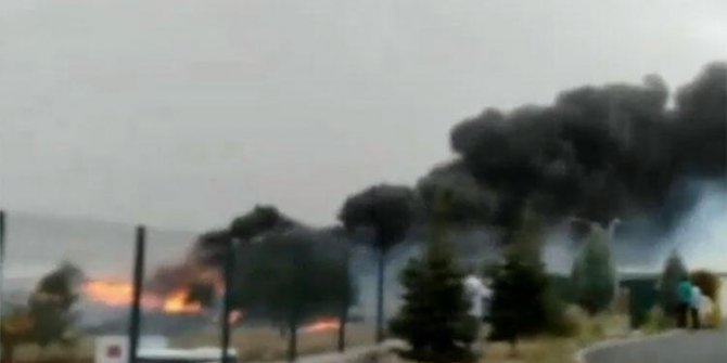 Ankara’da büyük depo yangını!