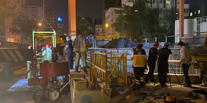 İstanbul'da metro şantiyesinde kaza! Vinç halatı boşaldı, 2 işçi yaralandı