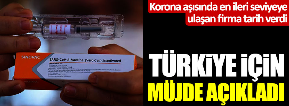 Korona aşısında en ileri seviyeye ulaşan firma tarih verdi, Türkiye için müjde açıkladı