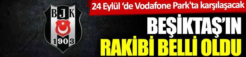 Beşiktaş'ın rakibi belli oldu! 24 Eylül'de Vodafone Park'ta Rio Ave karşılaşacak