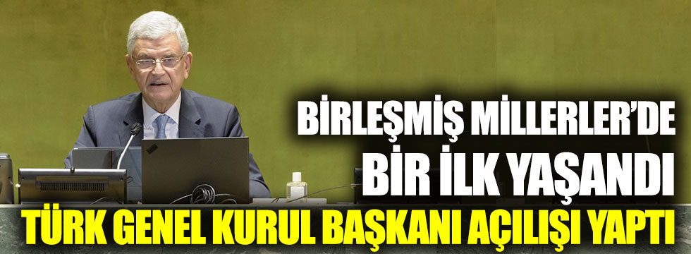 BM'de, ilk Türk genel kurul başkanı Volkan Bozkır konuştu