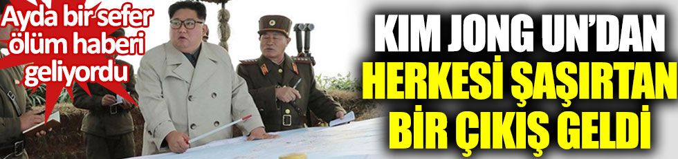 Kim Jong Un'dan herkesi şaşırtan bir çıkış geldi